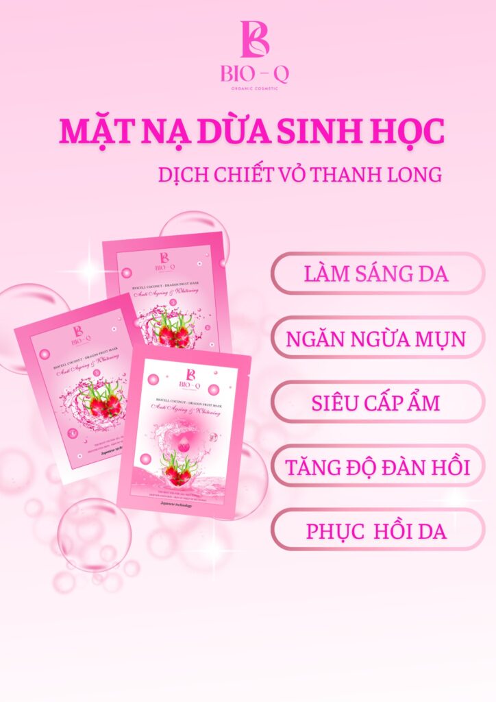 Mặt nạ sinh học vỏ thanh long BIOQ