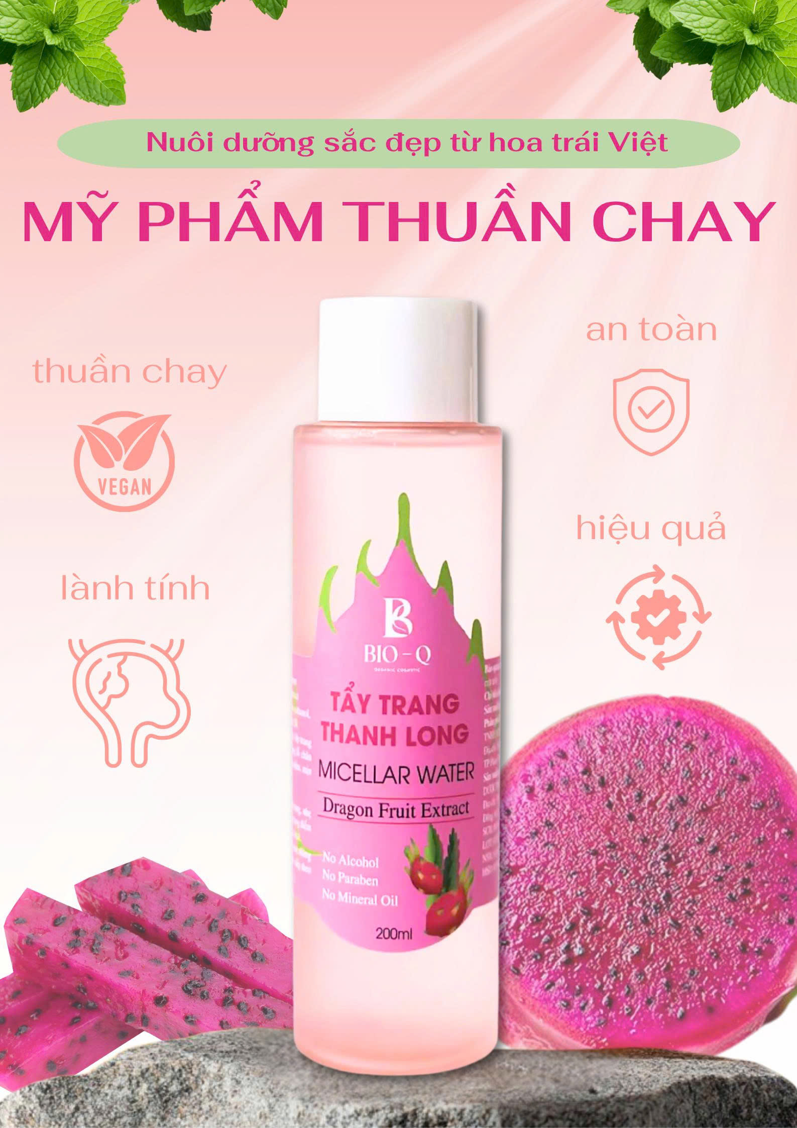 NƯỚC TẨY TRANG BIOQ 200ML - Hình ảnh 3